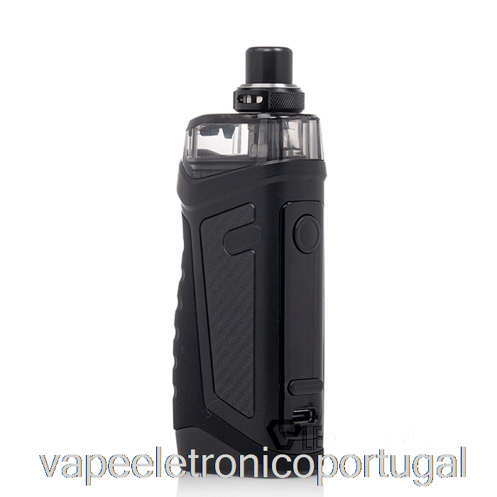 Vape Eletrônico Vandy Vape Jackaroo 18650 Pod Kit Fibra De Carbono Preto